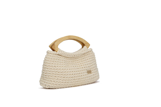 Amarile - 100% Algodón Asas de Madera