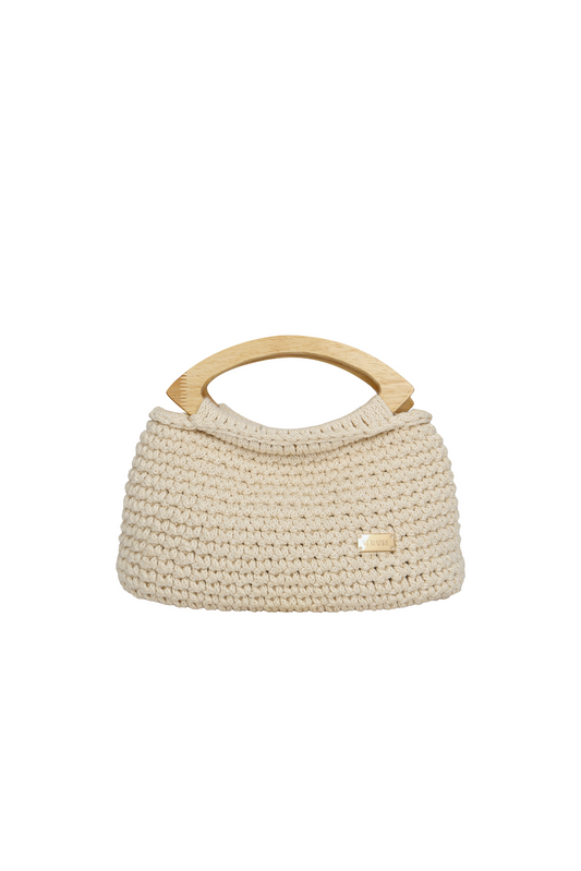 Amarile - 100% Algodón Asas de Madera