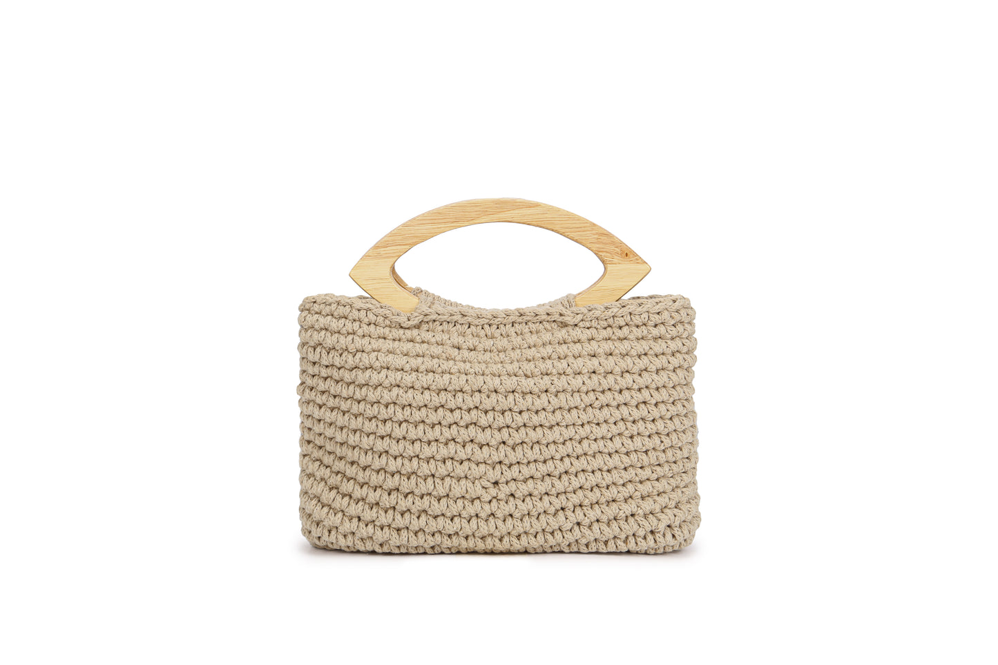 Arena Noble - 100% Algodón Asas de Madera